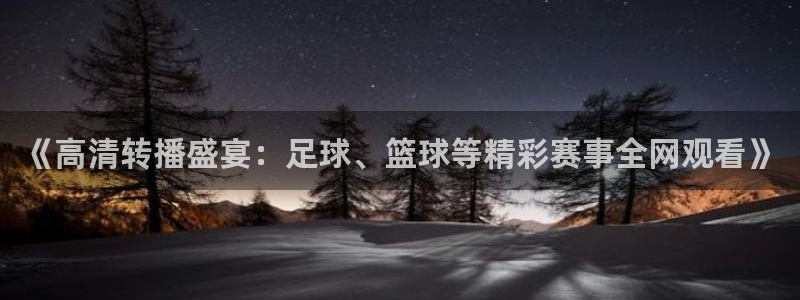 《高清转播盛宴：足球、篮球等精彩赛事全网观看》