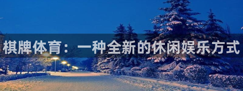 棋牌体育：一种全新的休闲娱乐方式